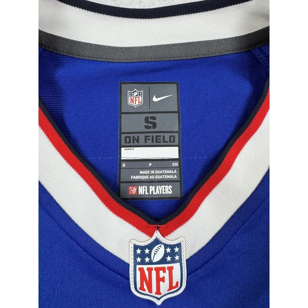 Buffalo Bills Football Jersey Mens Small Blue NFL Nike Diggs 14 On Field